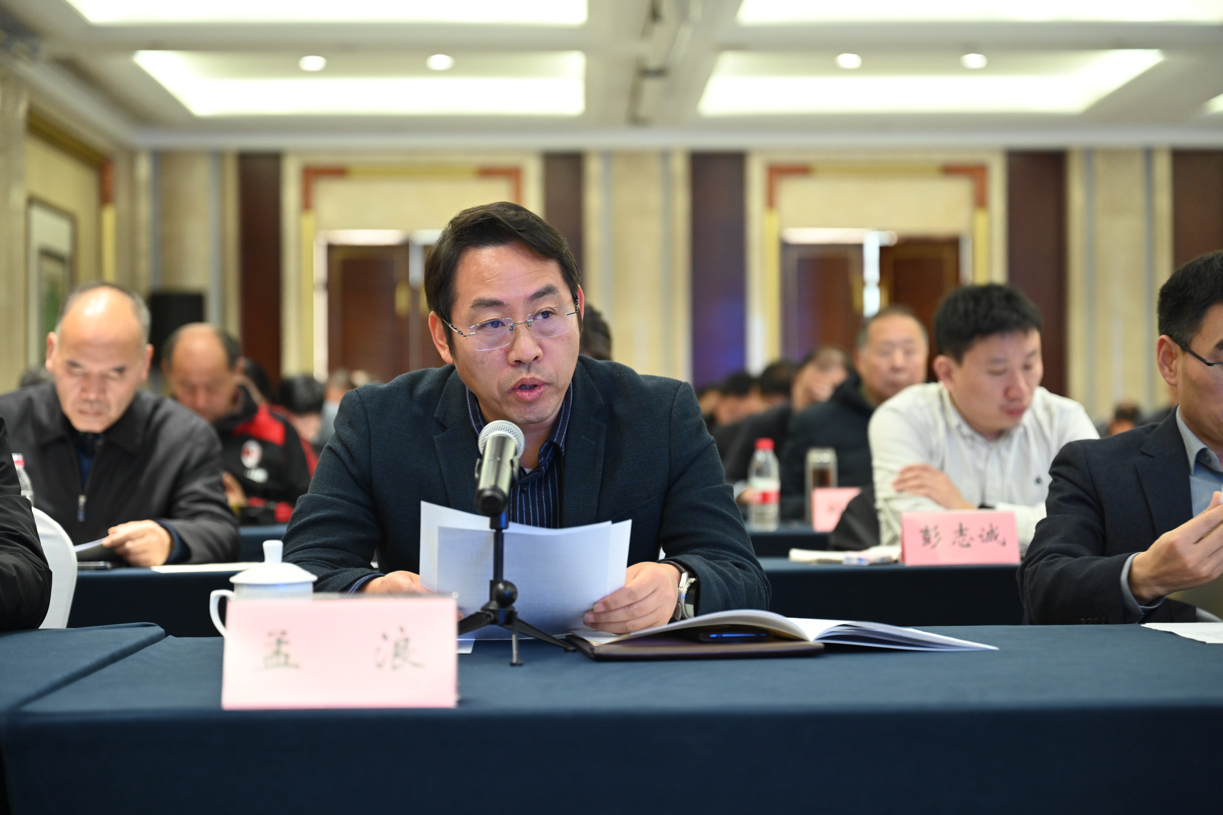 连云港新华书店总经理孟浪发言.JPG